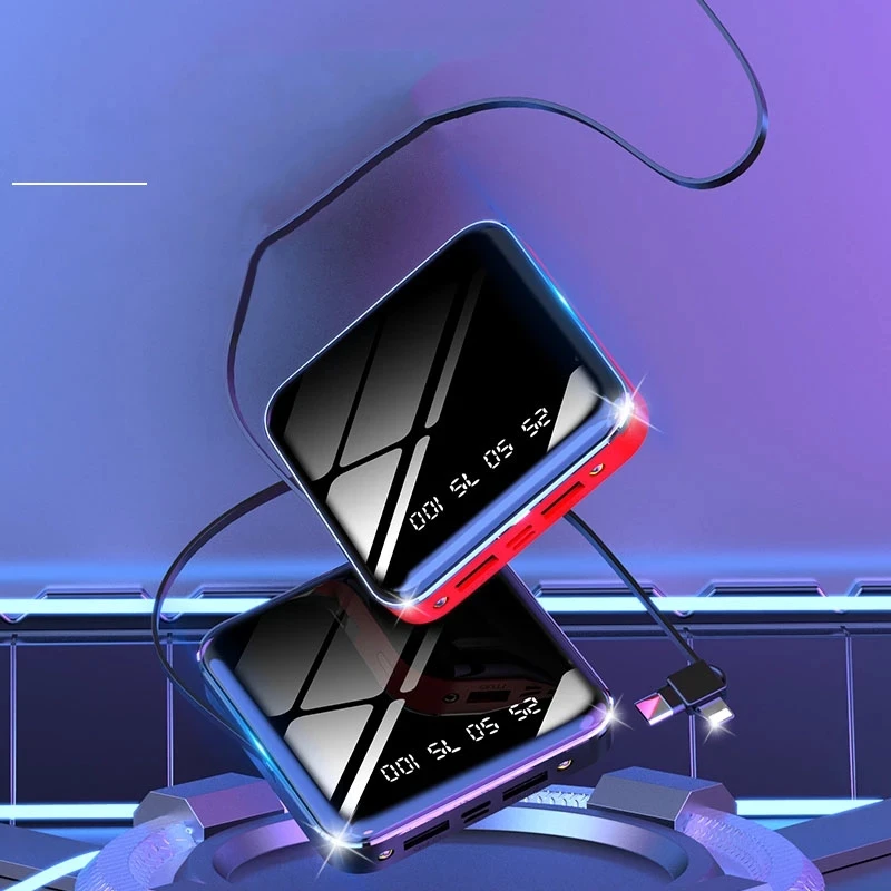 CASEIER 20000 мАч Внешнее портативное зарядное устройство для Xiaomi iPhone 10000 мА/ч внешняя