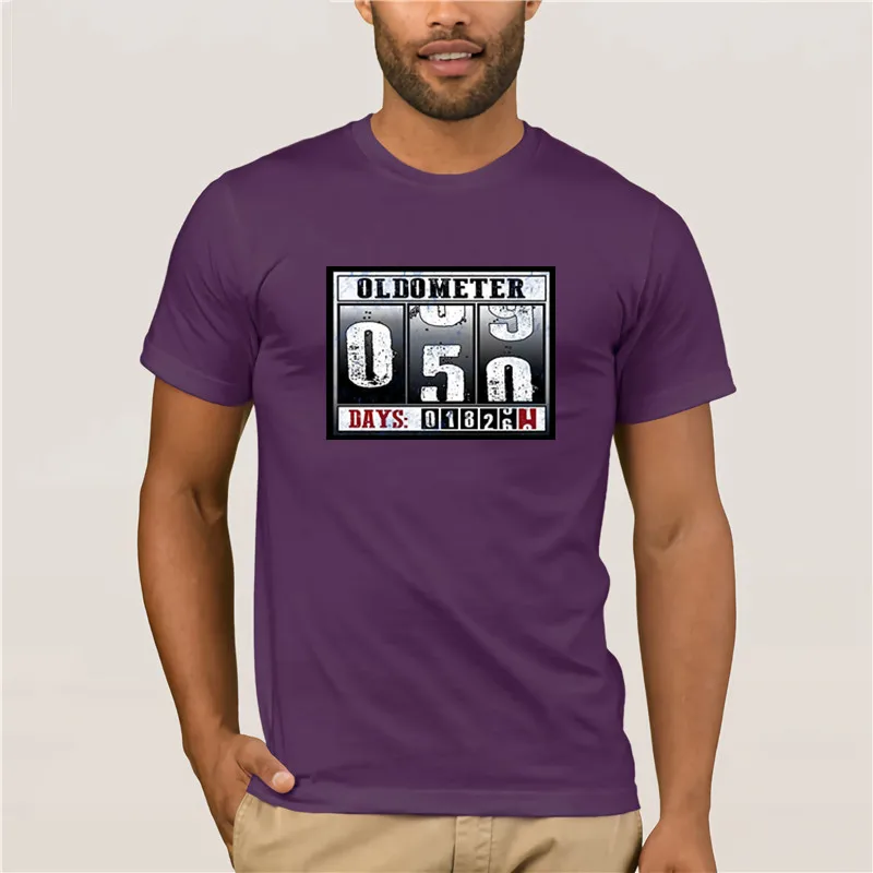 

Men's Cool Short-Sleeve T-Shirt Unisex And Colors 50th Birthday Oldometer. Funny For 50 Years Old - Adult Shirt