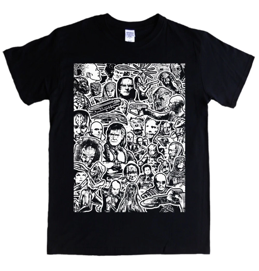 Звезда футболка Злодеи клингон Борг ромулан Хан Cardassian Dominion уличная Летняя