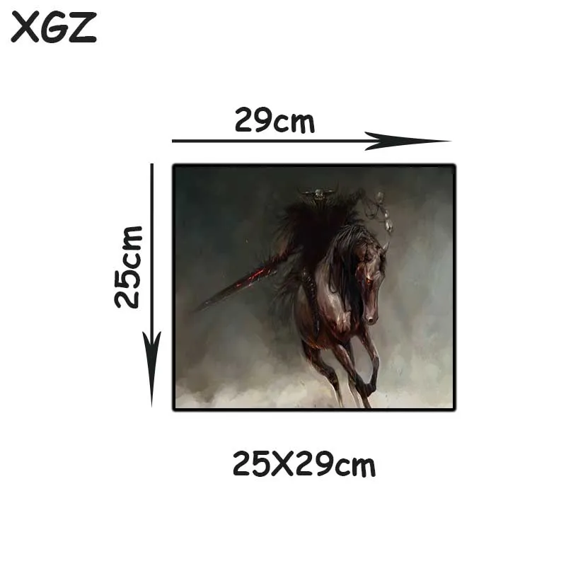 

XGZ large mouse pad animal horse black seaming office computer desk mat mousepad speed rubber stripe non-slip XXL desk mat