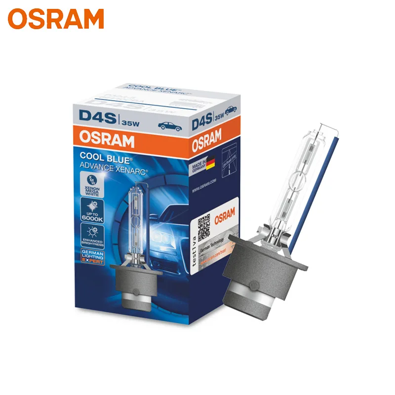 OSRAM D1S D2S D3S D4S CBA Xenon HID Cool Blue Advance 12V 6000K Mega White Car Xenon Headlight Light Auto Genuine Hi/lo Beam, 1x