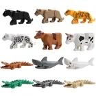Серия животных, фигурки, большие строительные блоки, животные, обучающие игрушки для детей, Детский подарок, совместим с Legoed Duploed