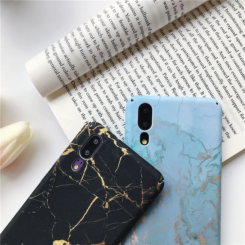 Чехол Kexin для Huawei Nova 4 PSmart 2019 роскошный мраморный чехол из золотой фольги P20 Mate20 Pro