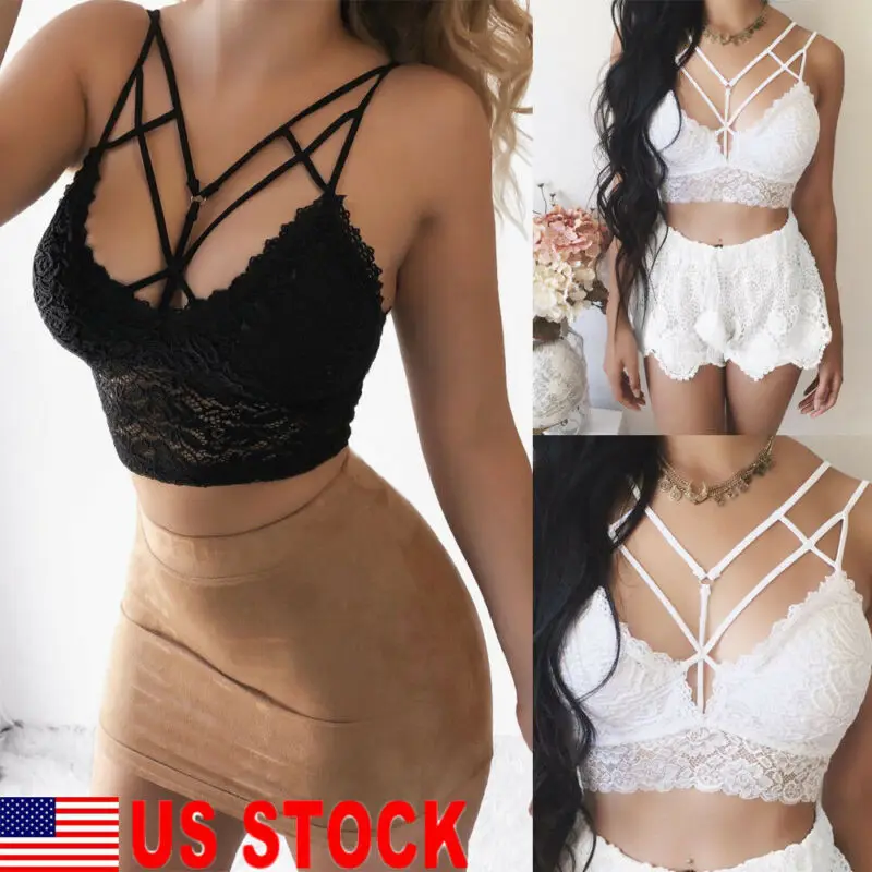 Сексуальная женская летняя повседневная кружевная майка жилет блузка без