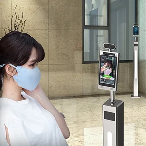 Measurement thermal detection human body access control face
recognition camera system