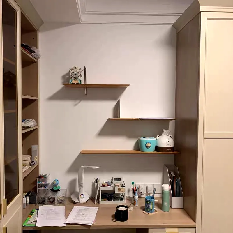 Деревянная полка в современном стиле для гостиной настенная хранения книжная