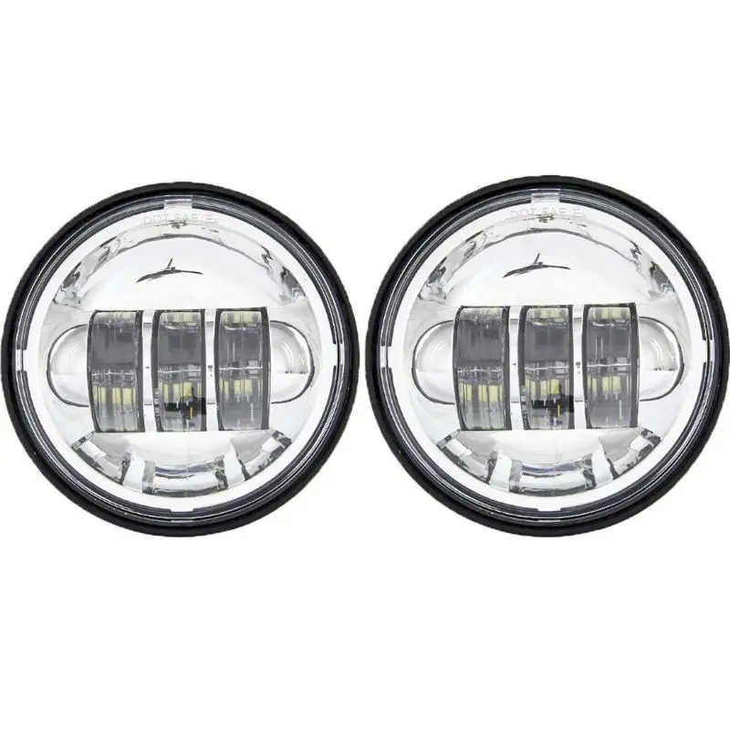 2PCS 4.5inch 30W 6000K LED Passing Fog Light for Road King Softail Sportster Street Tour Hydra Glide Lamp Assembly |
