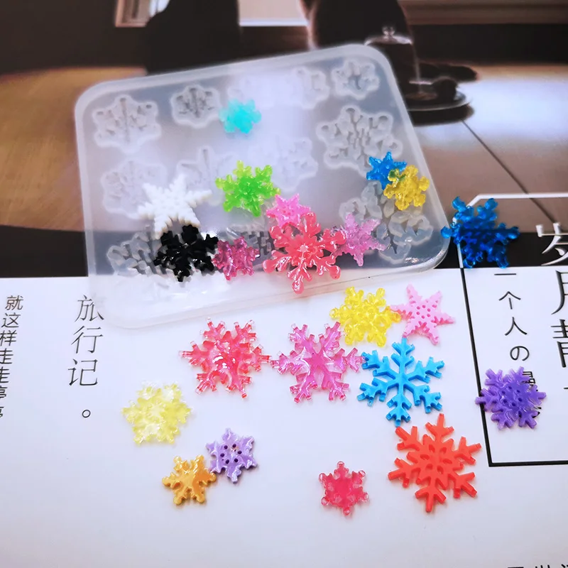 

Новые прозрачные силиконовые формы сухих цветов Смола декоративные ремесла Сделай Сам квадратная форма снежинки формы для эпоксидной смол...