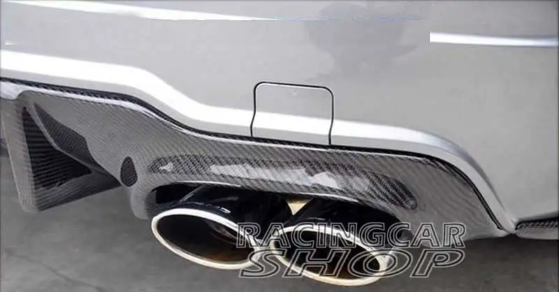 UNPAINTED V style sedan BLACK rear lip diffuser for BENZ W204 C63 coupe C250 C300 C350 AMG SPORT BUMPER 2012- M022F