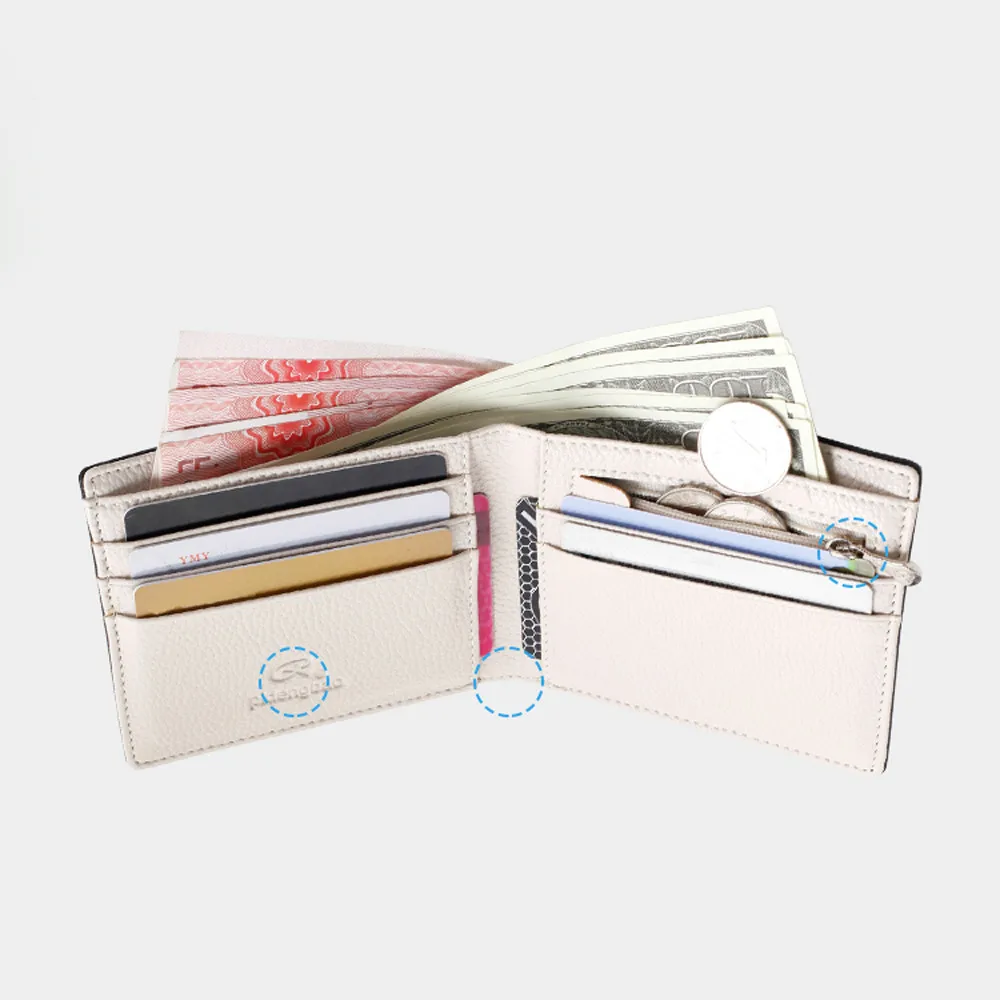 Однотонный мужской короткий Портативный кошелек для покупок на открытом воздухе