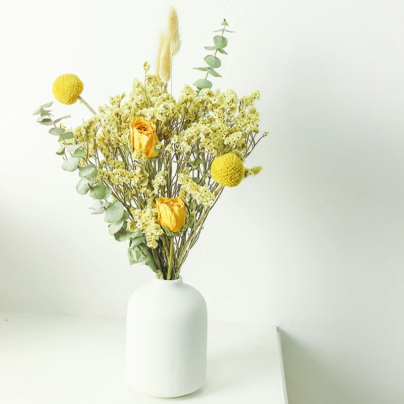 Сушеные листья эвкалипта в виде хвоста кролика розового золота украшение из