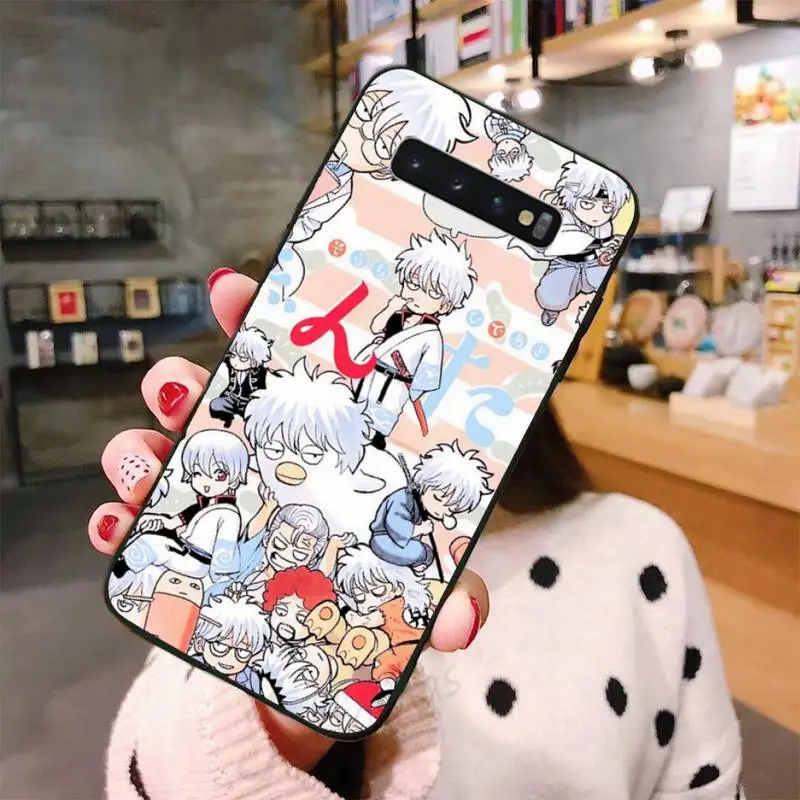 

GINTAMA anime poster Gintoki Kagura Phone Case For Samsung A50 A51 A71 A20E A20S S10 S20 S21 S30 Plus ultra 5G M11 funda shell