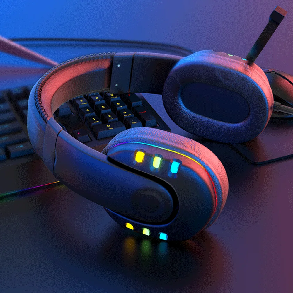 

Наушники AK47 игровая гарнитура Fone Bluetooth 7,1 объемный звук HiFi наушники шумоподавляющий светодиодный фон LED Nоп ит большой