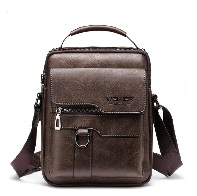 

Men's Crossbody Bag Men Shoulder Bags Zippers Handbags Large Capacity Artificial Leather Bag For Male Messenger Tote Bags