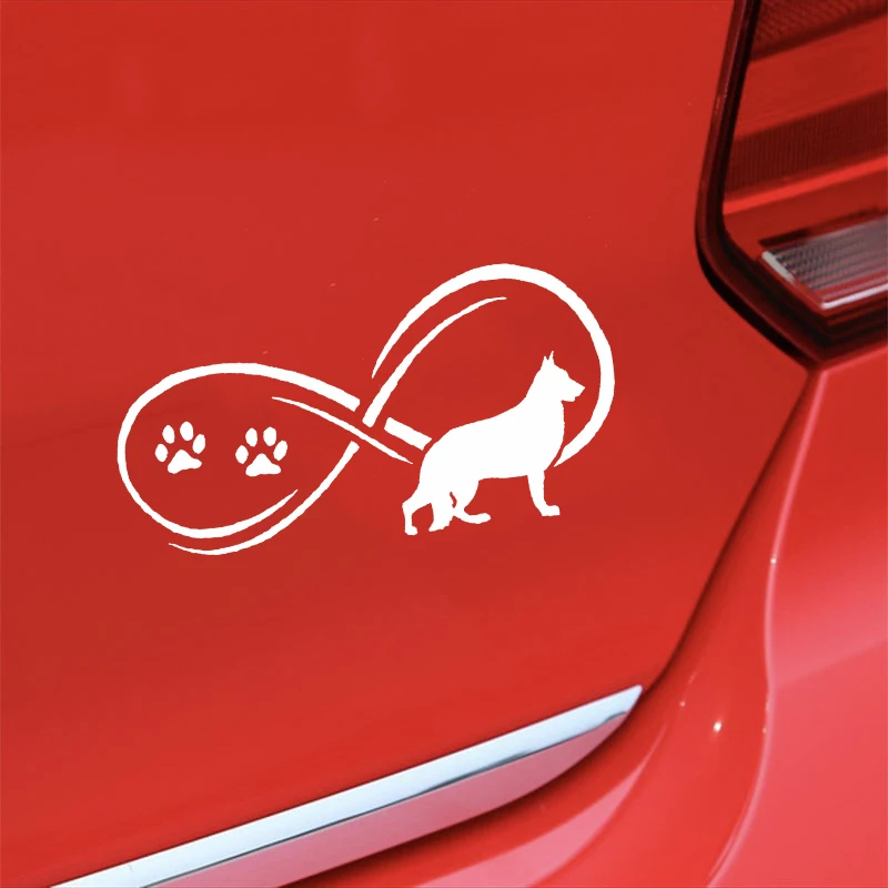 Автомобильные наклейки с принтом Собачья лапа 17 8x9 см|car sticker|cartoon car stickergerman shepherd dog
