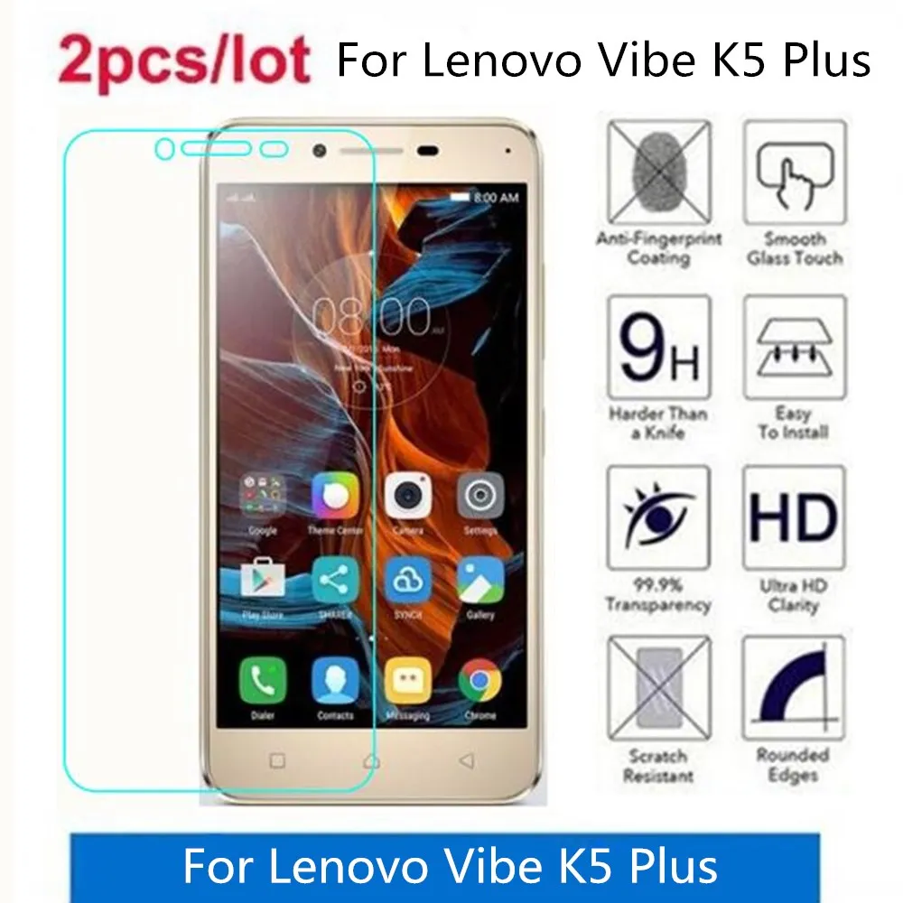 Закаленное стекло для Lenovo Vibe K5 Plus 2.5D Premium Защитная пленка экрана A6020a46 K5Plus|Защитные