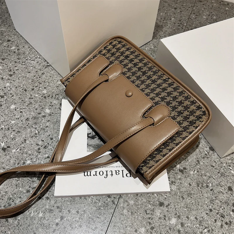 Текстурная сумка Женская Осенняя Новая модная прошитая для подмышек тысяча птиц