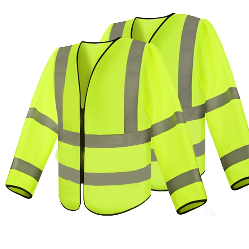 Светоотражающий жилет с длинным рукавом Жилет высокой видимости для