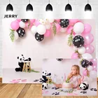 Avezano розовый фон для фотосъемки на день рождения девочки реквизит для фотосъемки новорожденных вечеринка в честь рождения ребенка портрет воздушный шар панда студия