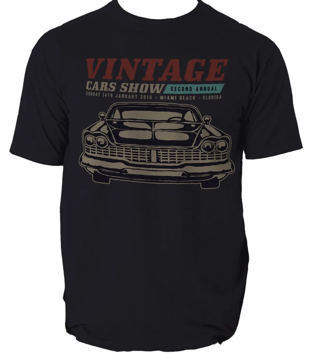 

Hot Sale 100% cotton AMERICAN MUSCLE T shirt VINTAGE CAR SHOW mens t-shirt tee S-3XL Tee Shirt