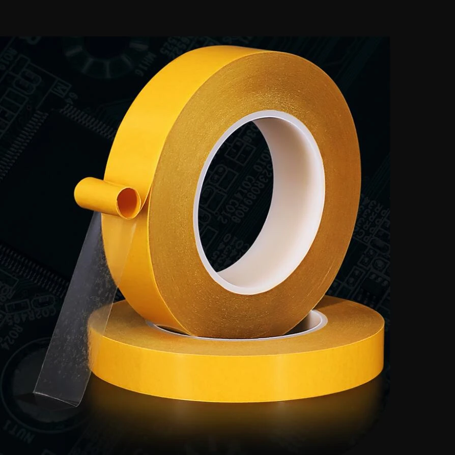 50 м двусторонняя клейкая лента ПЭТ акриловая без следов прозрачная наклейка