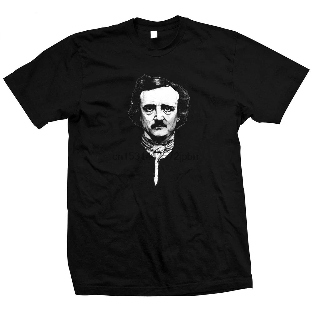 

Edgar Allan Poe Pre shrunk hand screened 100% cotton t shirt
