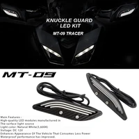suitable for yamaha mt09 tracer fj 09 mt 09 tracer 2014 2017 motorcycle acrylic handguard decoration led light