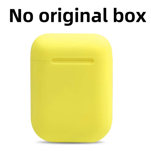i12 Yellow no box I12 TWS, беспроводная гарнитура с сенсорной клавишей, Bluetooth 5,0, спортивные стерео наушники для iPhone, Xiaomi, huawei, samsung, смартфон - Цвет: i12 Yellow no box