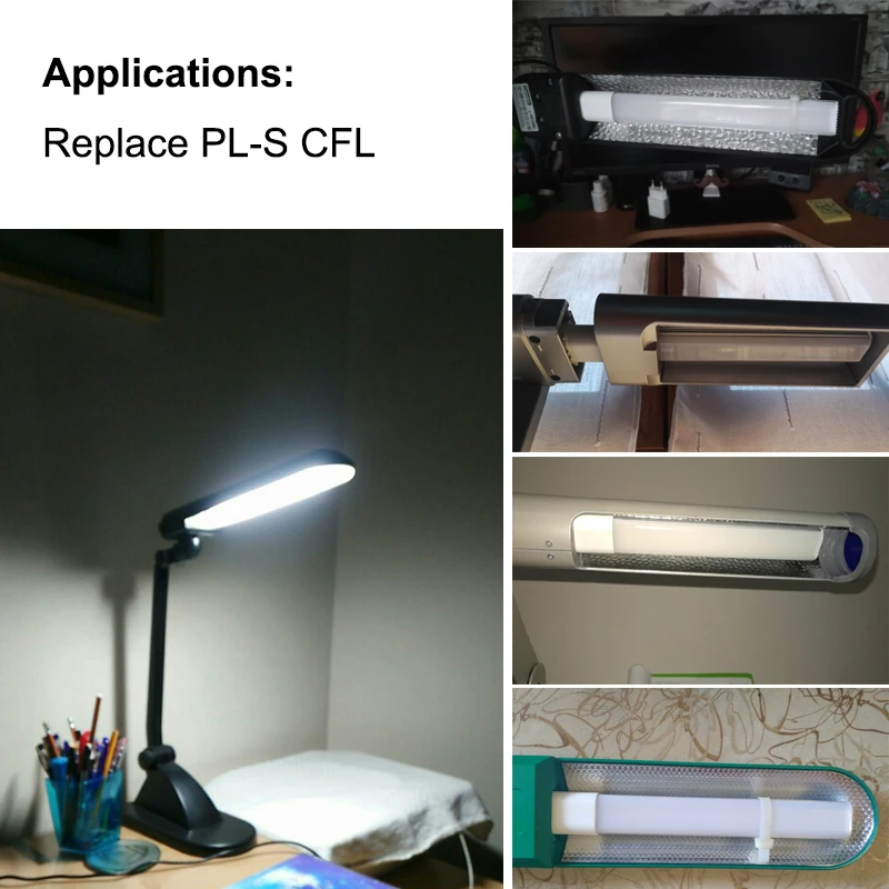 1X 2g7 2gx7 led lamp PLS light desk hotel office Lamp Replacement CFL pl light 5W 6W 7W SMD 2835 Light warm white/cold white