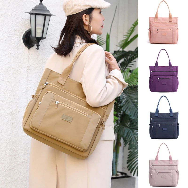 

2021 New Fashion Messenger Bag Women Shoulder Bag Nylon Handbag Large Capacity Fashion Women's Tote Shopping Bag