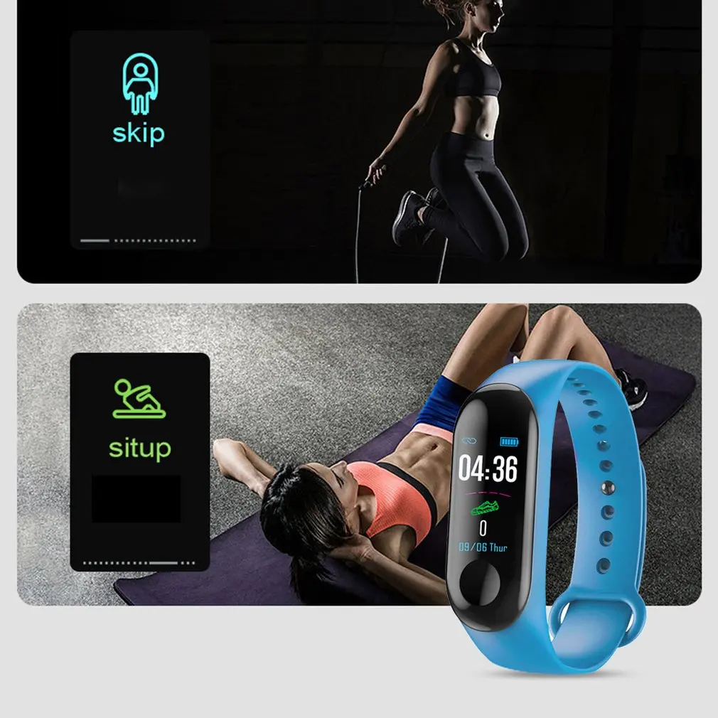 

M3x Smart Watch Smart Bracelet Wristband Fitness Tracker Blood Pressure Heart Rate fashionable couples watch