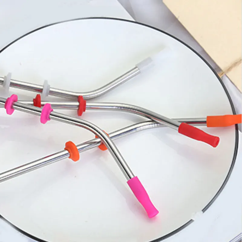 

Durability Reusable Straw Home Party Stainless Steel Straw Metal Drinking Straws With Anti-hanging Buckle Hygeian Creative Straw