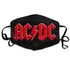 Унисекс нос рот анти защита от пыли многоразовый уход за кожей лица маска шеи гофрированный чехол шарф Бандана Балаклава ACDC классический логотип Регулируемый