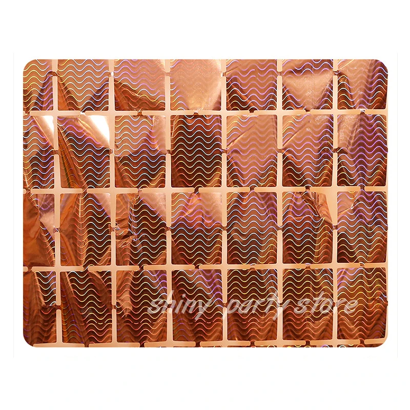 Волнистая Лазерная квадратная дождевая шелковая занавеска 1 м × 2 фон вечерние