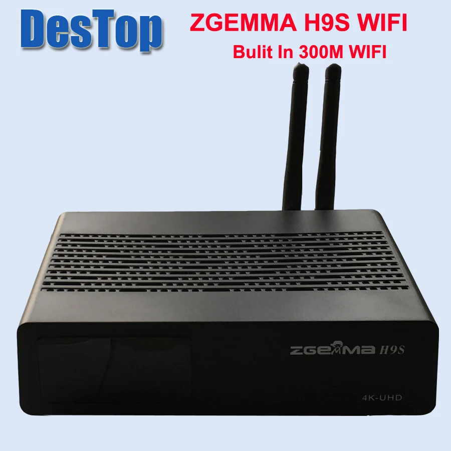 Zgemma-Star 1 шт./лот ZGEMMA H9S bulit in 300M wifi DVB-S2X Multistream 4K UHD поддержка ZGEMMA H9S спутниковый ресивер