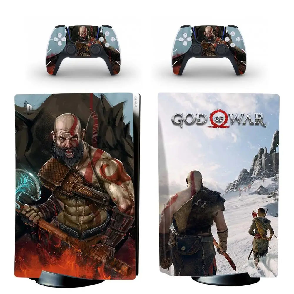 Наклейка на консоль PlayStation 5 God of War PS5