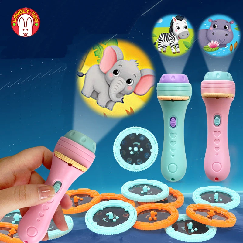 Детская книга со спящей историей проектор вспысветильник животное динозавр