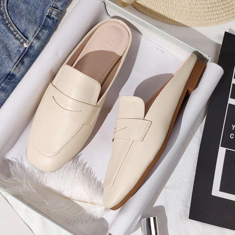 Женские шлепанцы уличные женские Muller на плоской подошве модные сандалии новая