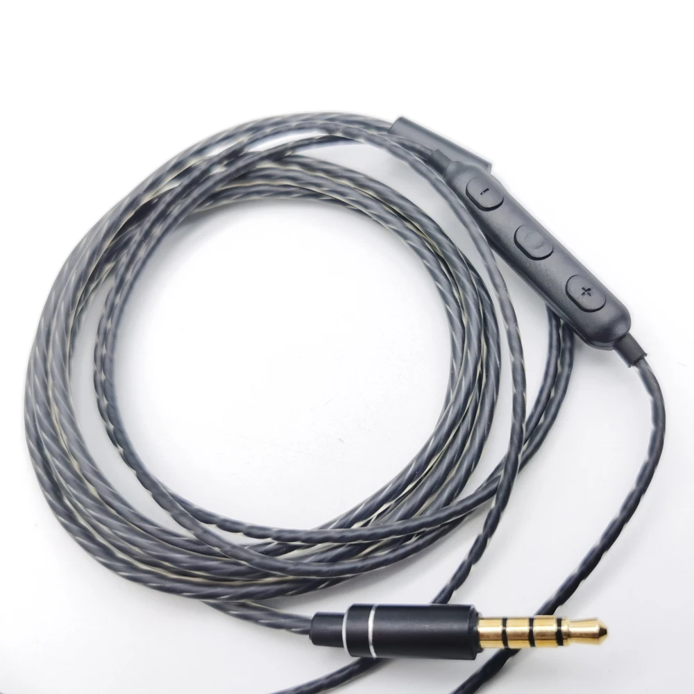 Обновленный кабель HIFI MMCX для Shure SE215 SE535 SE846 SE425 ue900 наушники кабели 3 5 мм с