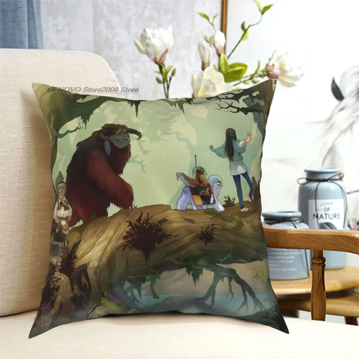 

Labyrinth Platz Kissen Polyester Muster Dekorative Wurf Kissen Fall für Sofa Kissen Abdeckung 18"