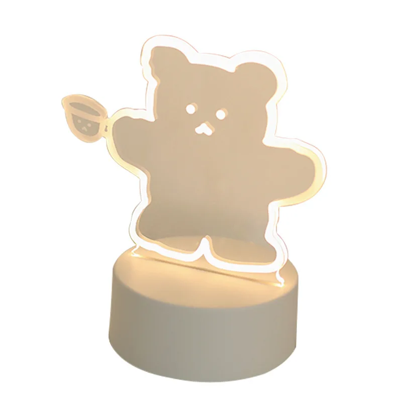 

Cute little night lamp and girl heart cartoon bedside lamp sleep lamp