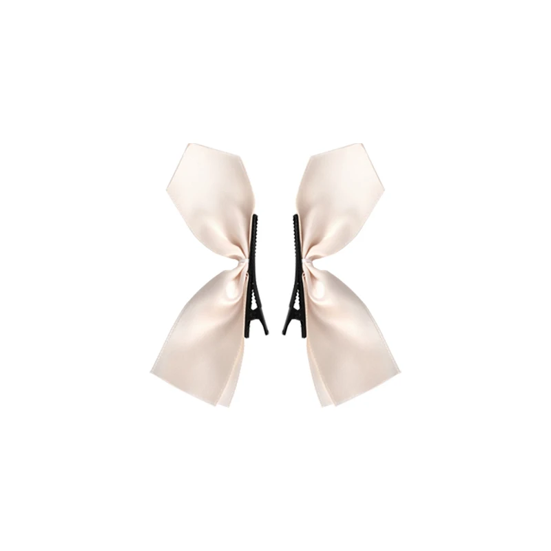 

QIANJI 2020 South Korea new black bow hairpin headdress female top clip back head hair accessories hairpin