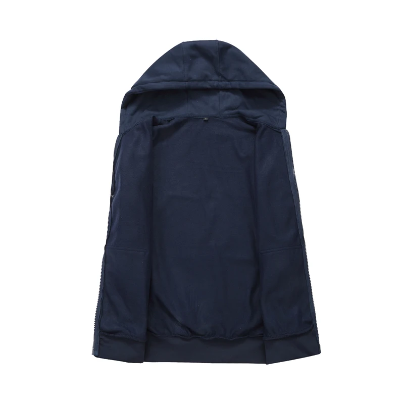 Новинка осени 2019 Мужская одноцветная Повседневная Толстовка с капюшоном в стиле