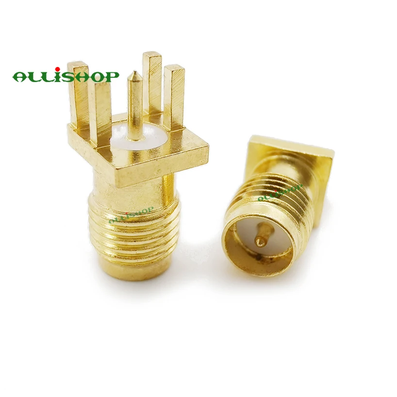 ALLISHOP 5 шт. RP SMA гнездо вилка переборка крепление на печатную плату пайкой RF разъем
