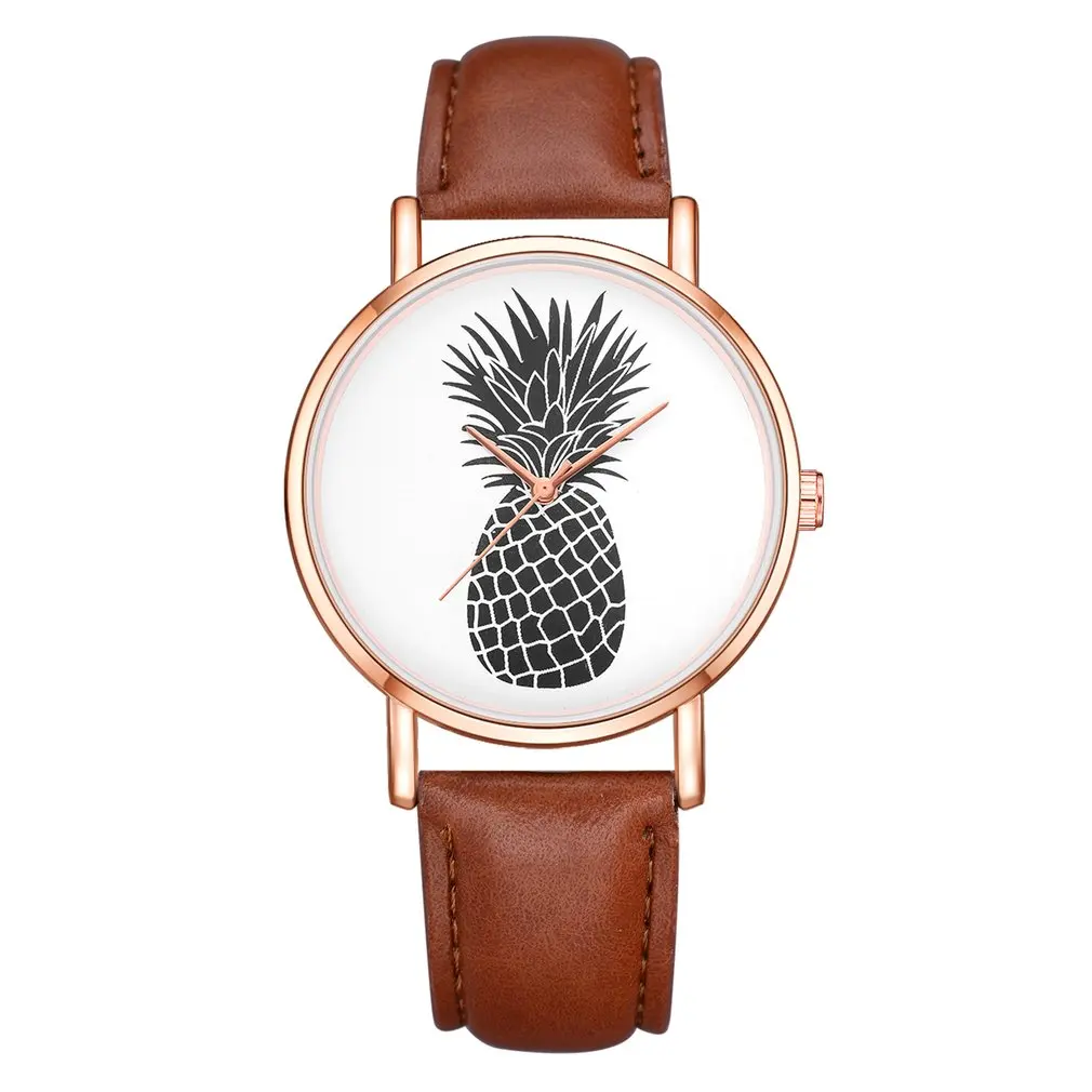 Забавные Женские кварцевые наручные часы с круглым циферблатом и рисунком