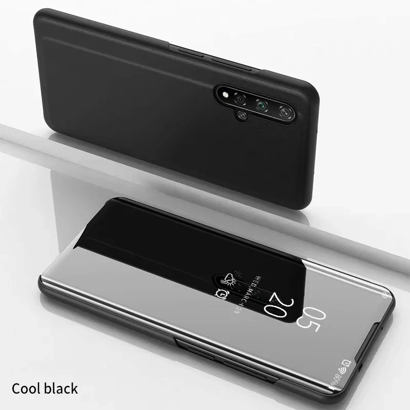 Умный зеркальный Чехол С Откидывающейся Крышкой для samsung Galaxy Note 10 Pro A10 A20 A30 A40 A50 A60 A70 A80 A90 S8 S9 S10 плюс S10E Зеркало Обложка