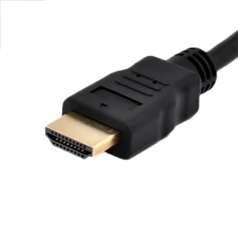 Портативный видеоконвертер HDMI в VGA адаптер Full HD 1080P штекер-гнездо кабель для HDTV ПК