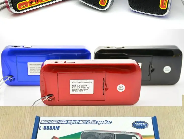 EONKO телефон с двумя диапазонами AM/FM радио King поддерживает TF USB AUX фонарик