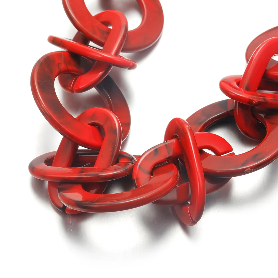 Женское геометрическое акриловое ожерелье эффектные ожерелья и кулоны макси