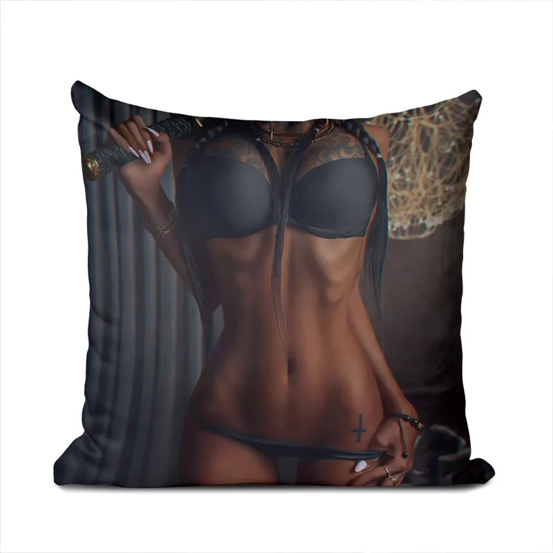 Супер мягкий короткий плюшевый сексуальный красивый чехол подушка для девушки